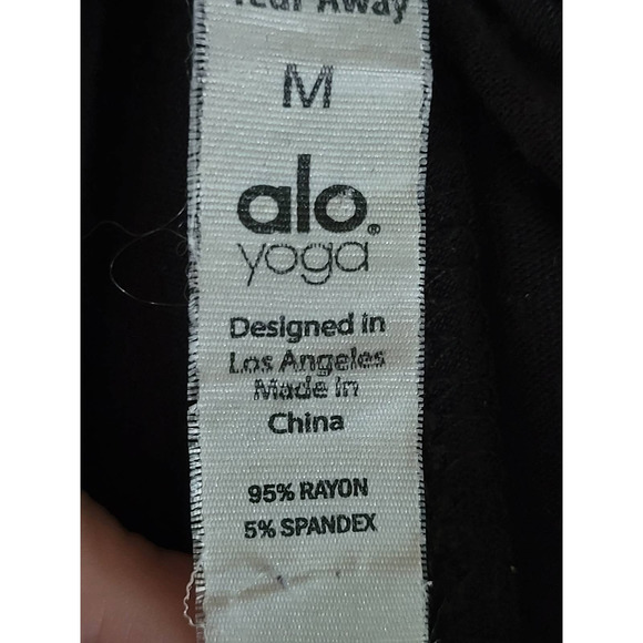 Alo Yoga Intention Side Split Slit Yoga Pants Black Size Medium - Picture 13 of 13